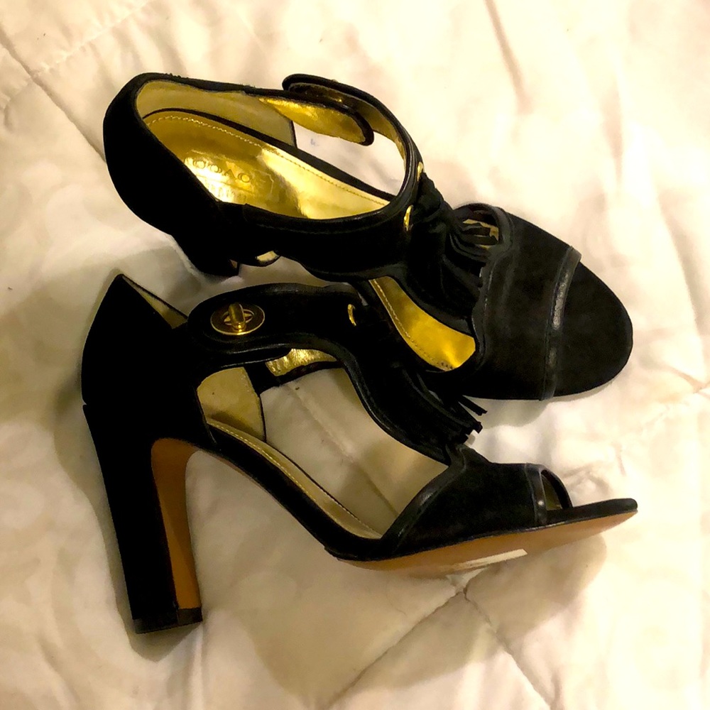 New Coach Suede Sandals size 7.5 no tags.